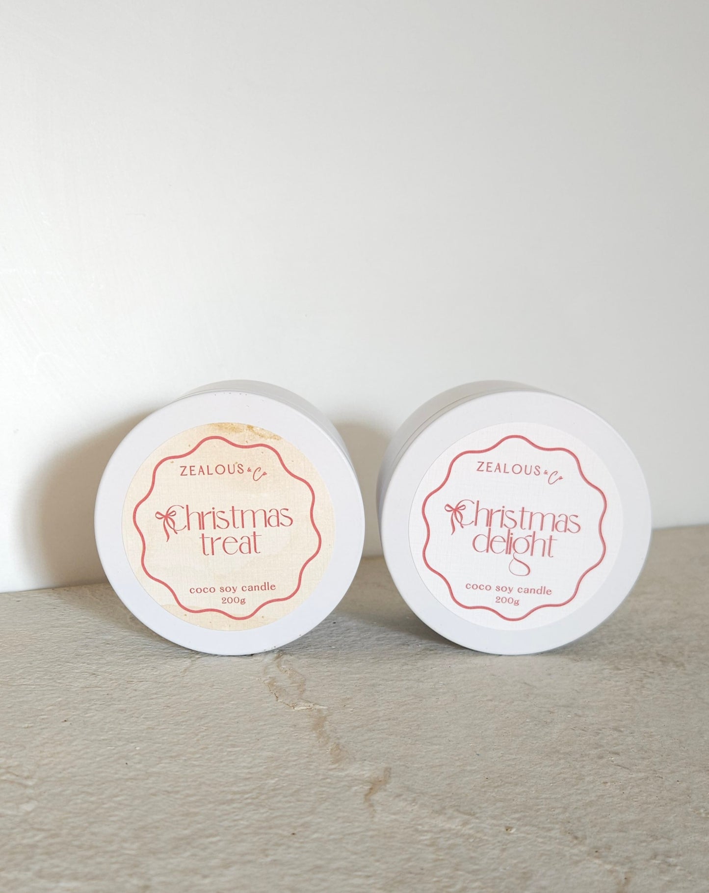 Christmas Treat 200g tin candle