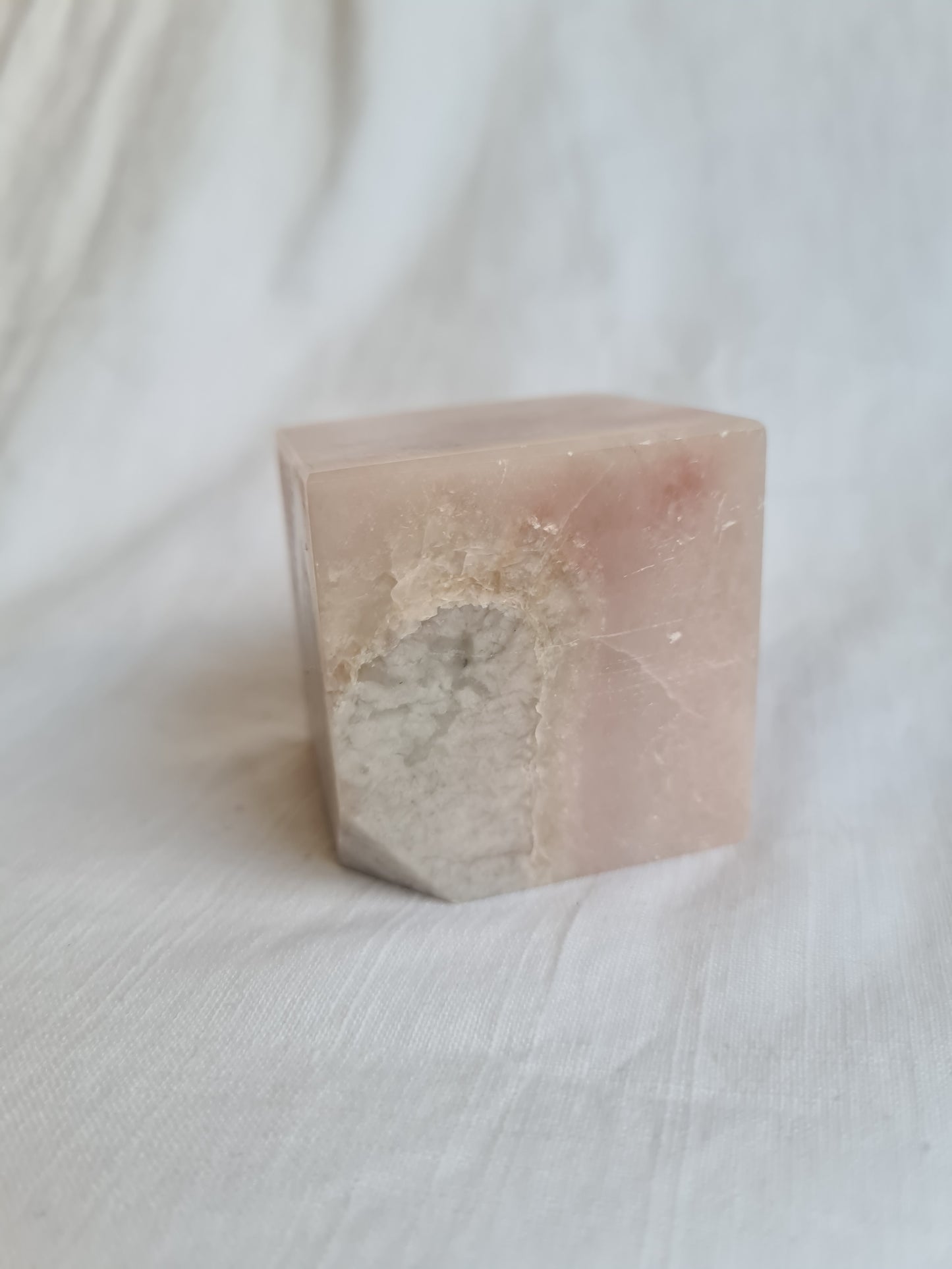 Pink Opal Cube