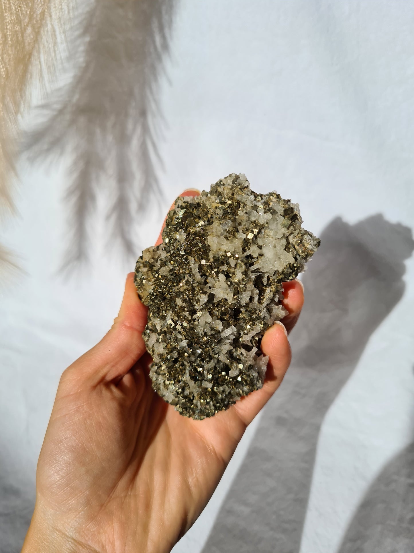 Pyrite in Quartz Specimin