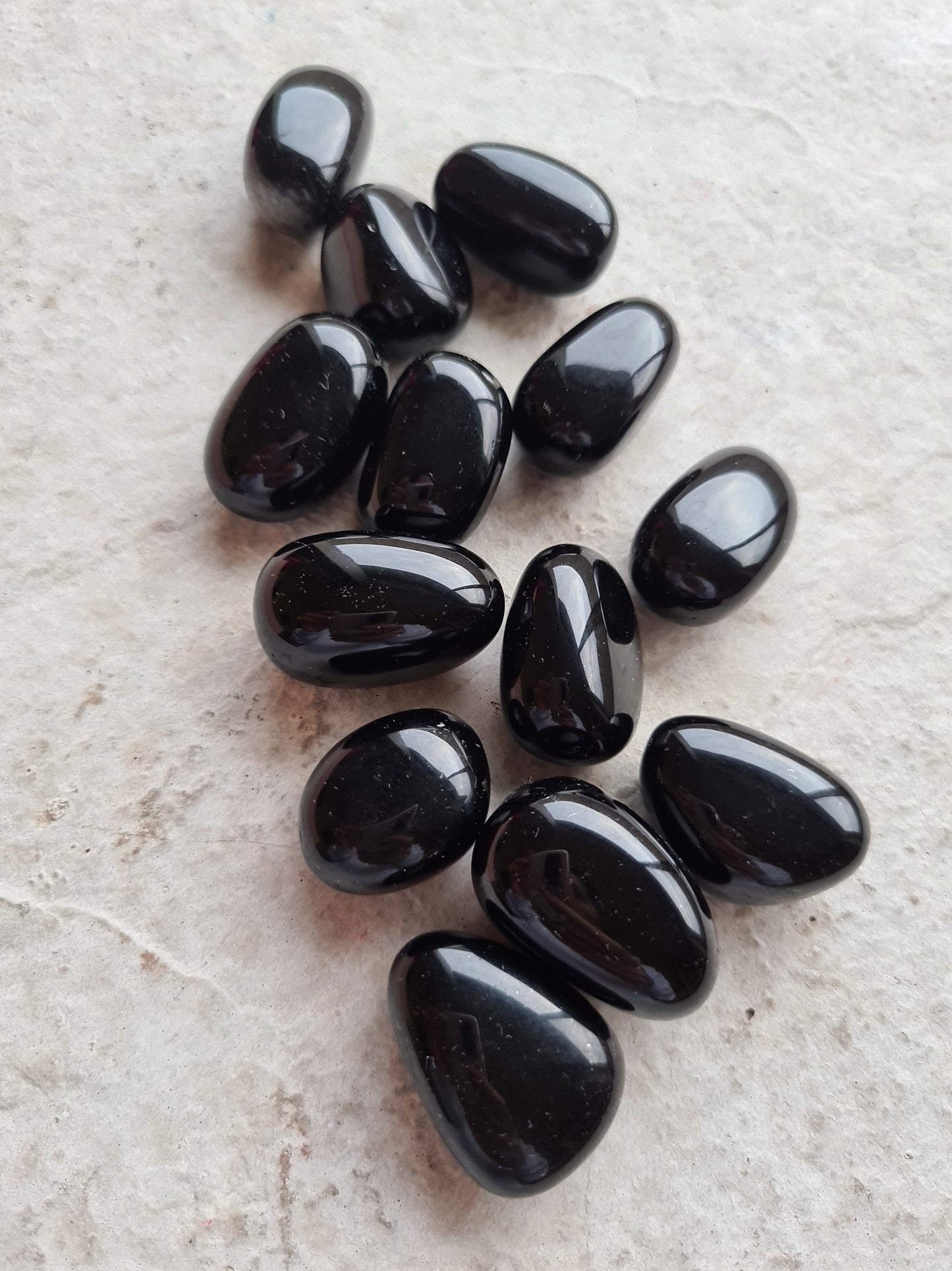Black Obsidian Tumbles