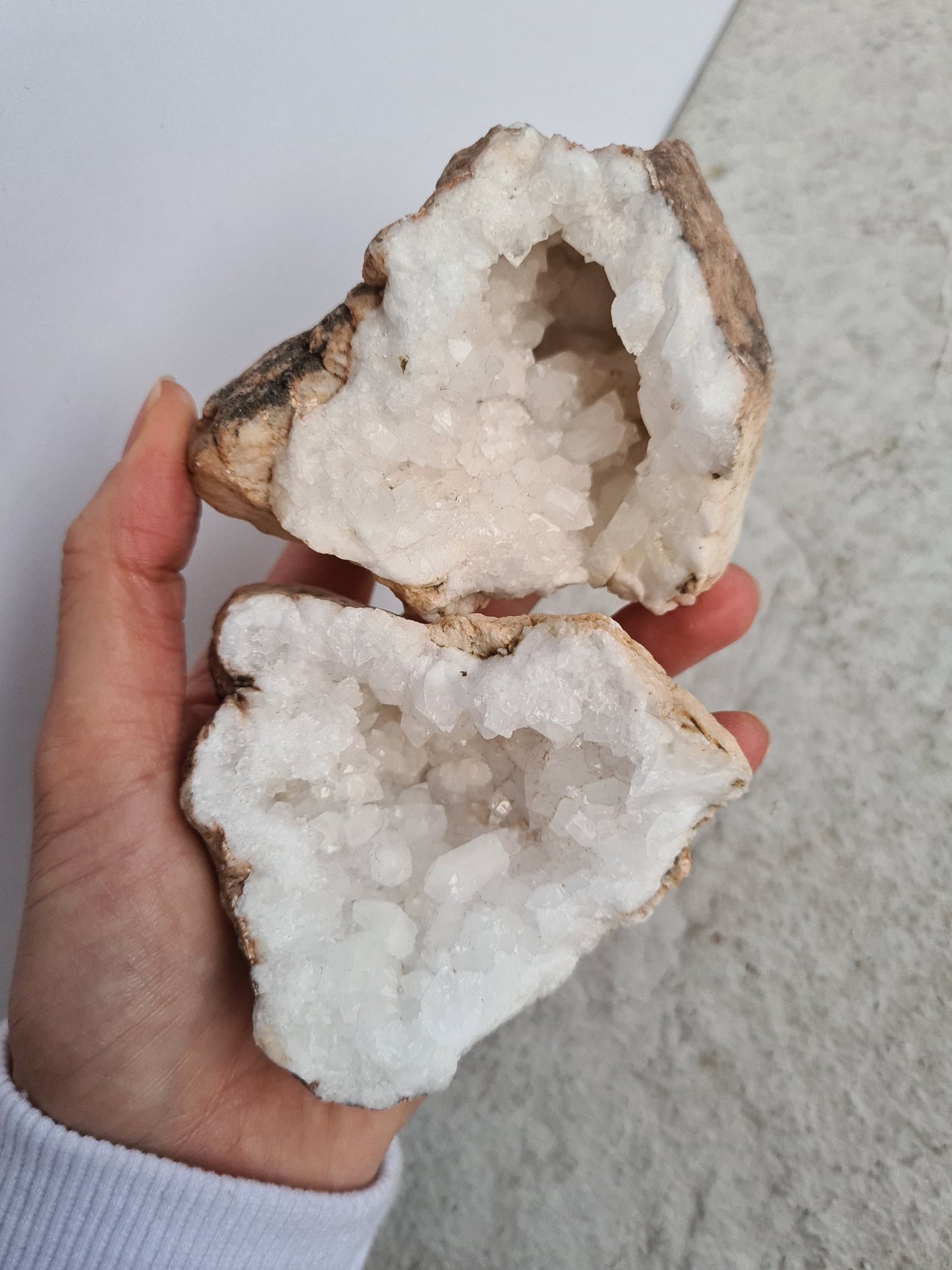 Moroccan Quartz Geode Pair 04