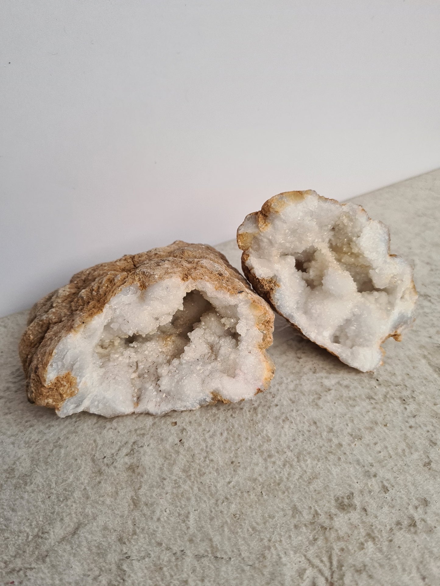 Moroccan Quartz Geode Pair 03