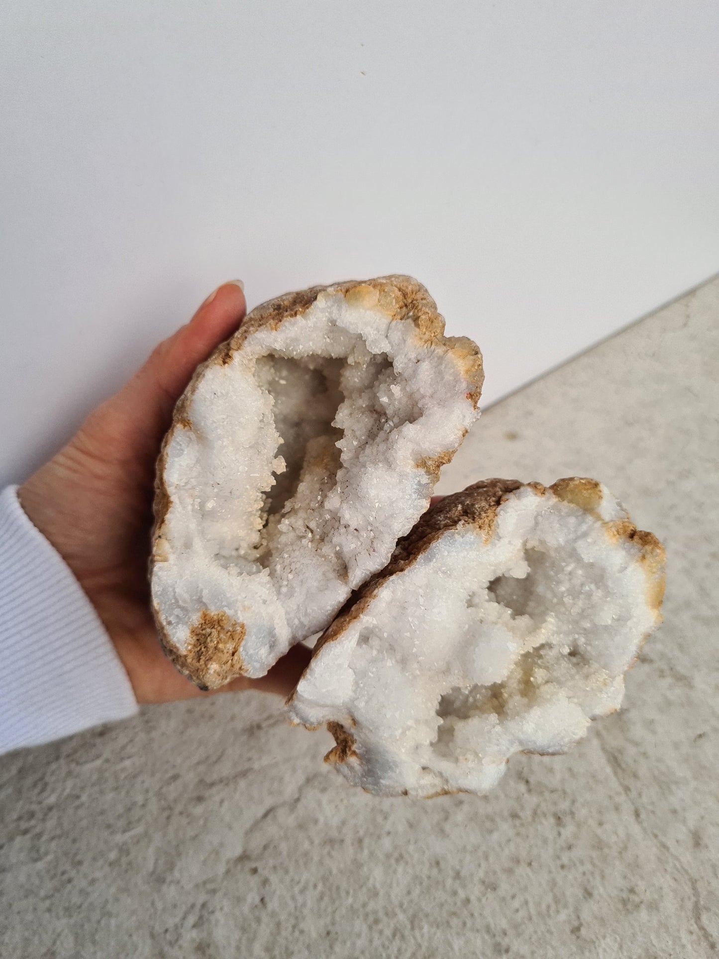 Moroccan Quartz Geode Pair 03