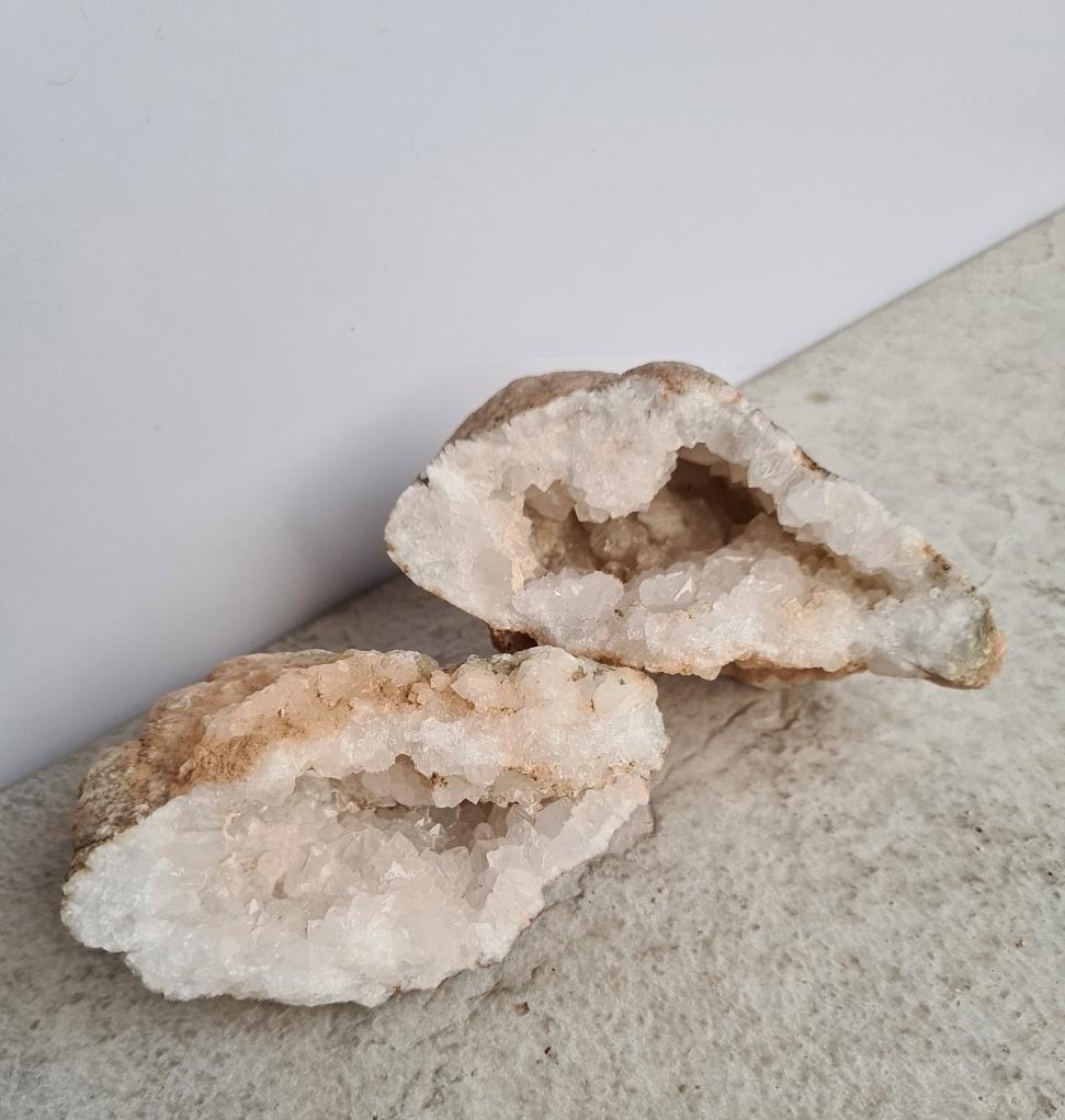 Moroccan Quartz Geode Pair 02