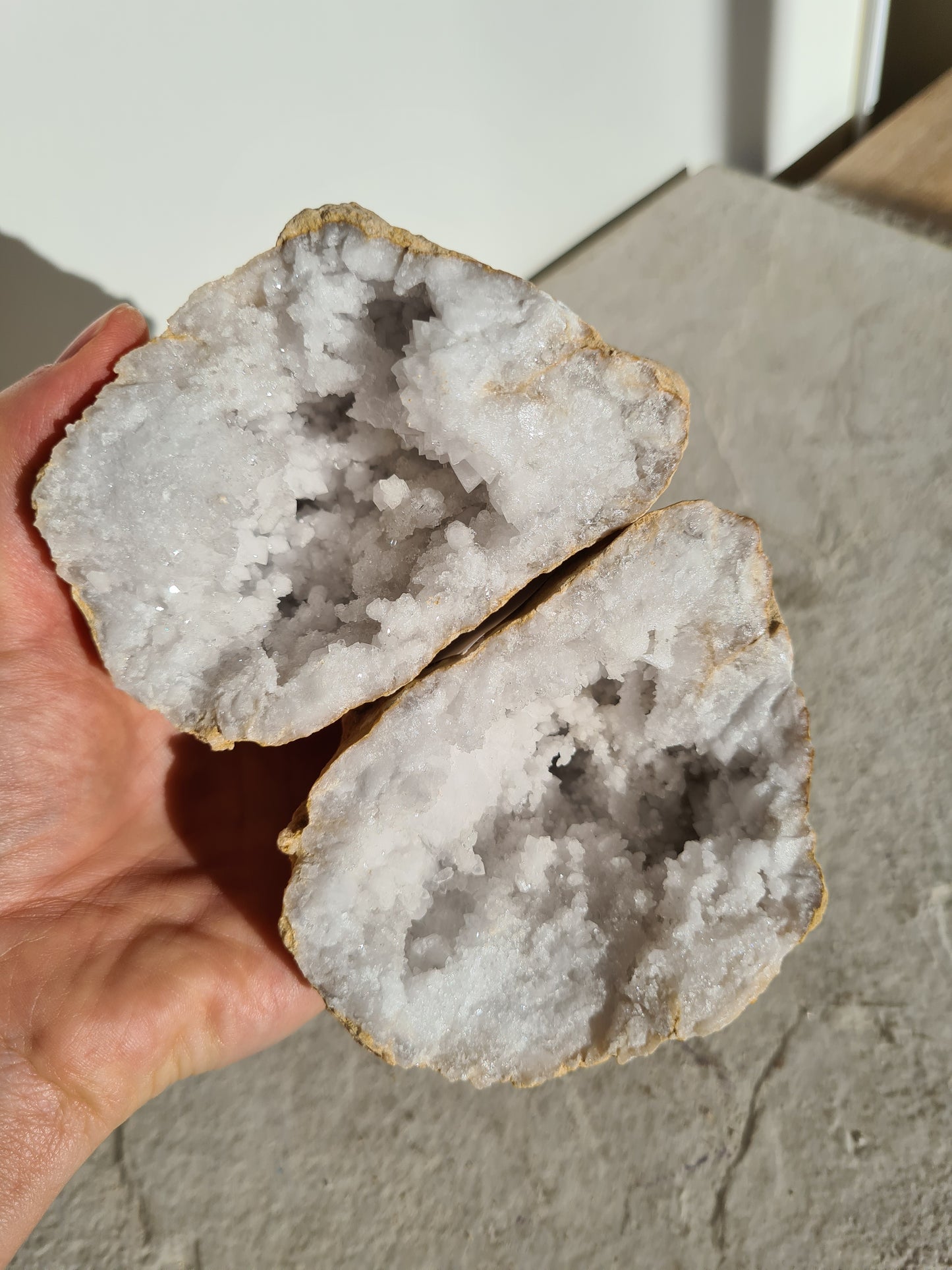 Moroccan Quartz Geode Pair 5