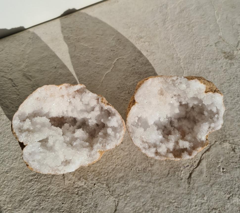 Moroccan Quartz Geode Pair 6