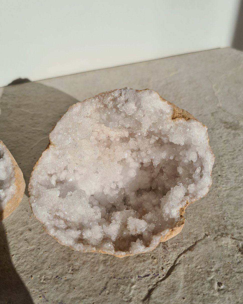 Moroccan Quartz Geode Pair 6