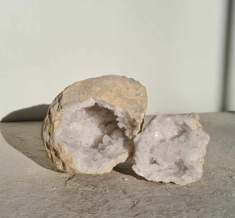 Moroccan Quartz Geode Pair 13