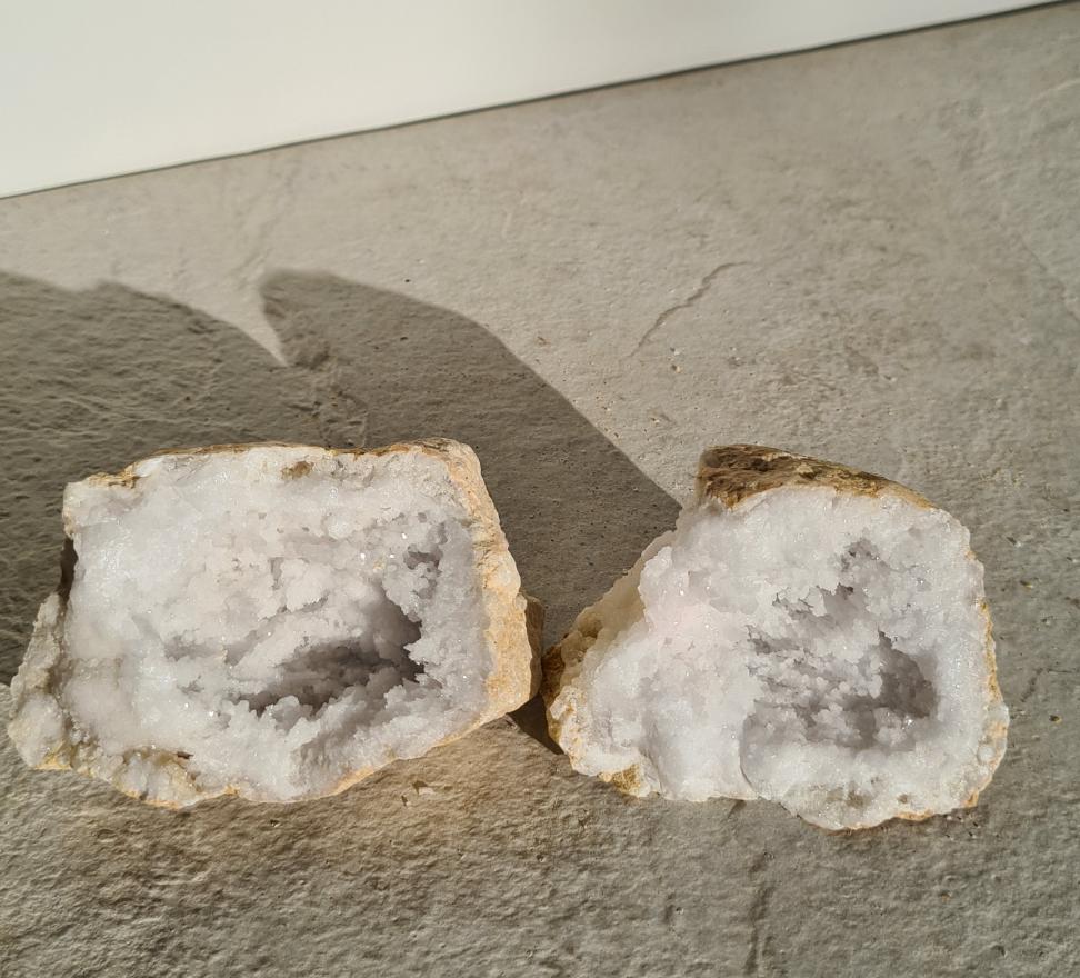 Moroccan Quartz Geode Pair 14