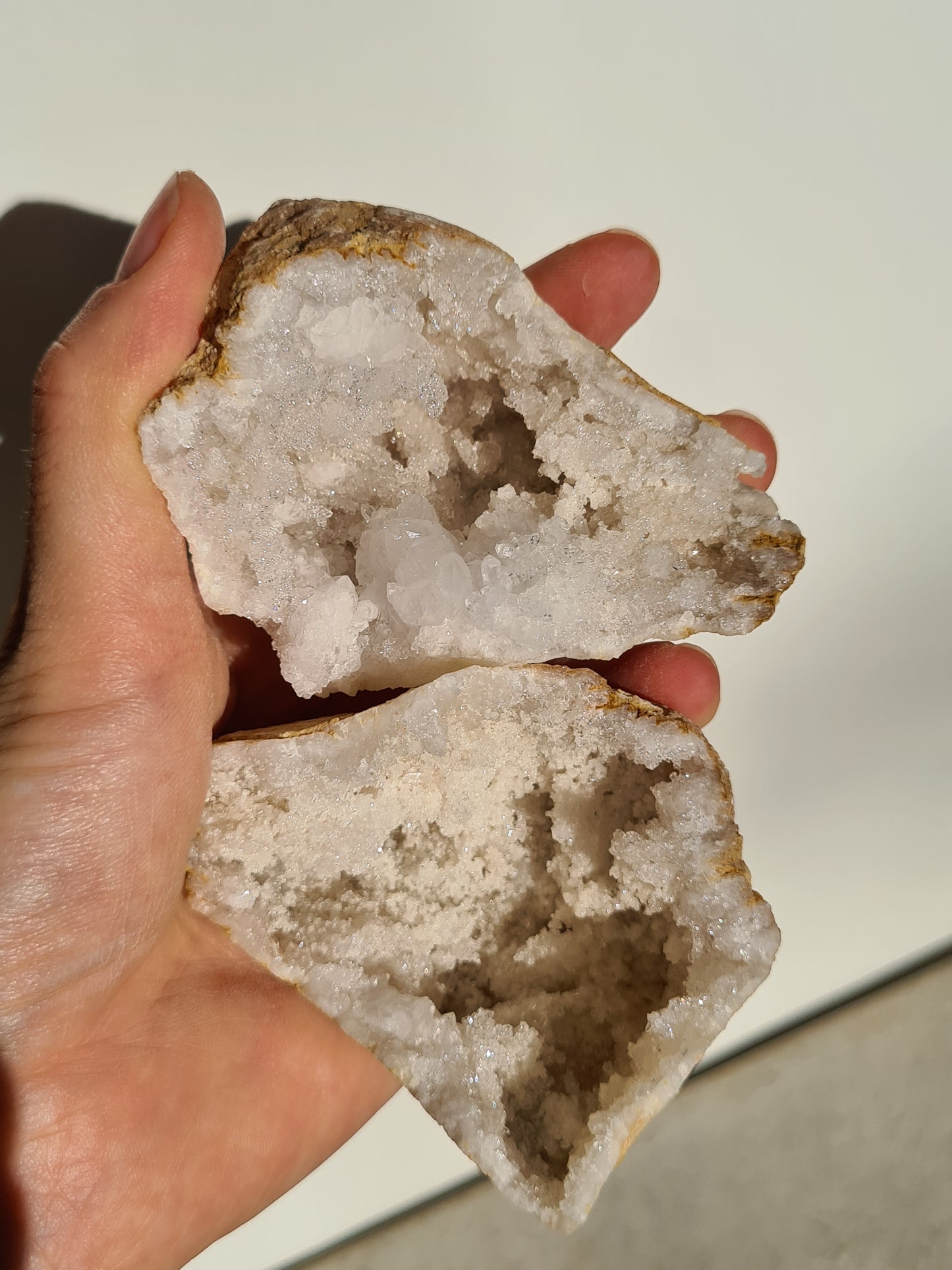 Moroccan Quartz Geode Pair 16