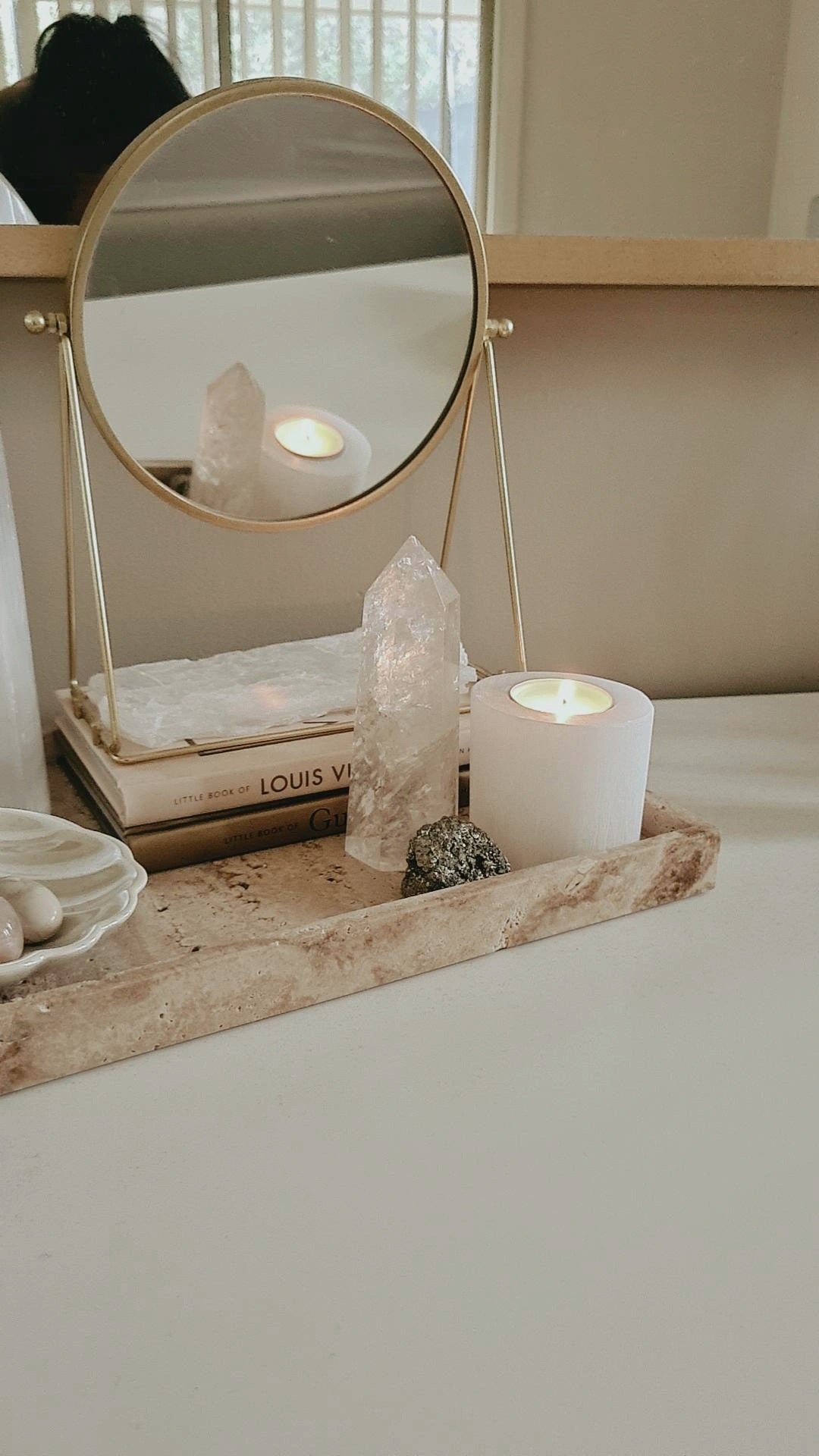Mini Selenite Tealight Holder