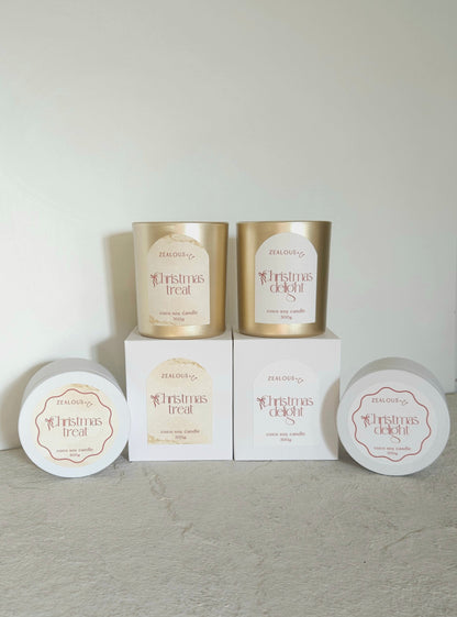 Christmas Delight 200g tin candle