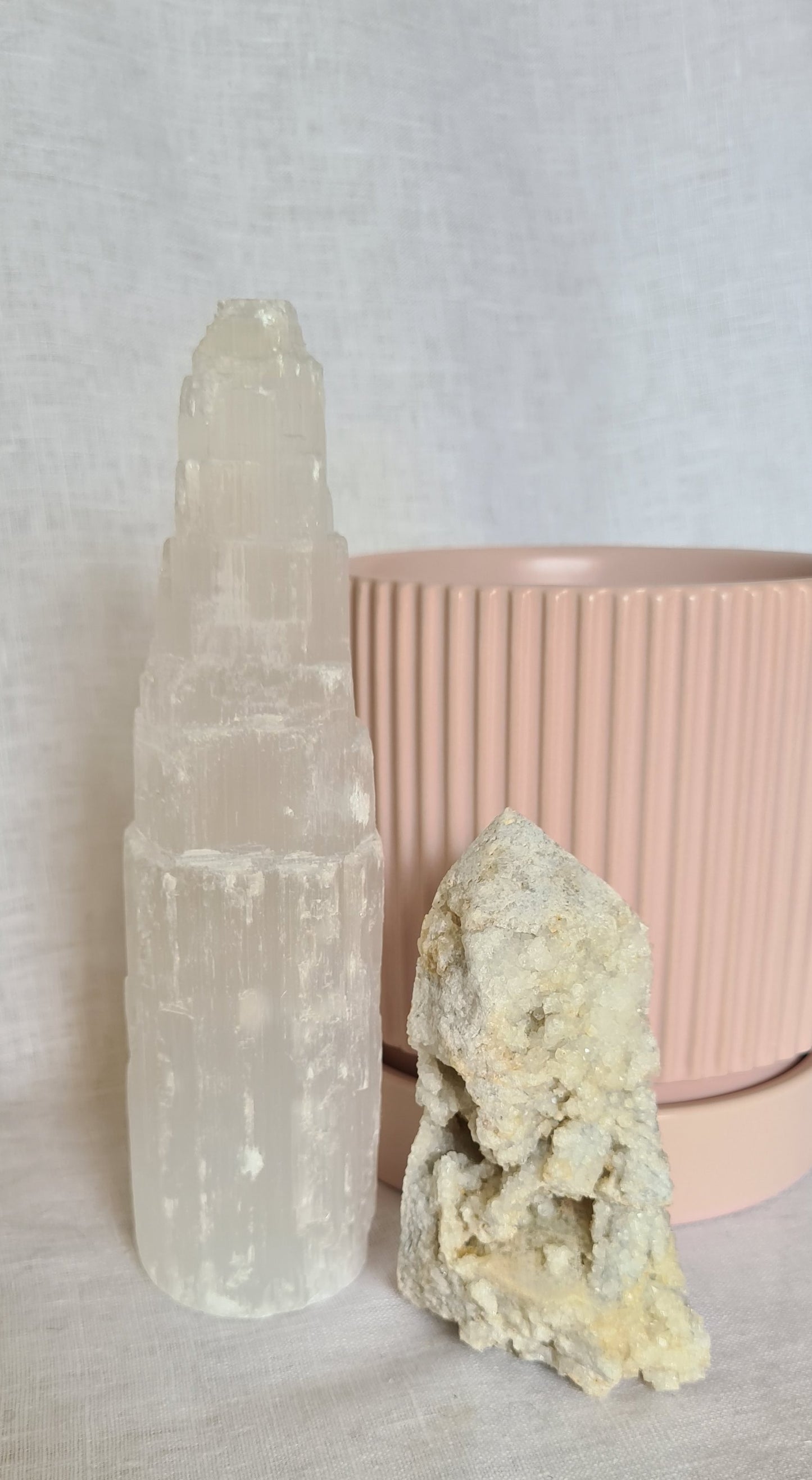 Clear Quartz Cluster Tower