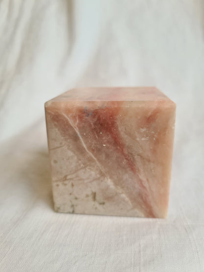 Pink Opal Cube