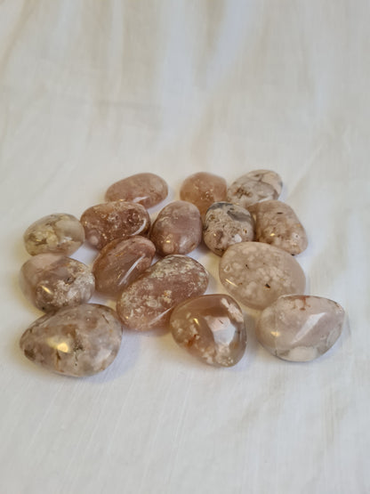 Cherry Blossom 'Flower' Agate Tumble