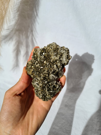 Pyrite in Quartz Specimin