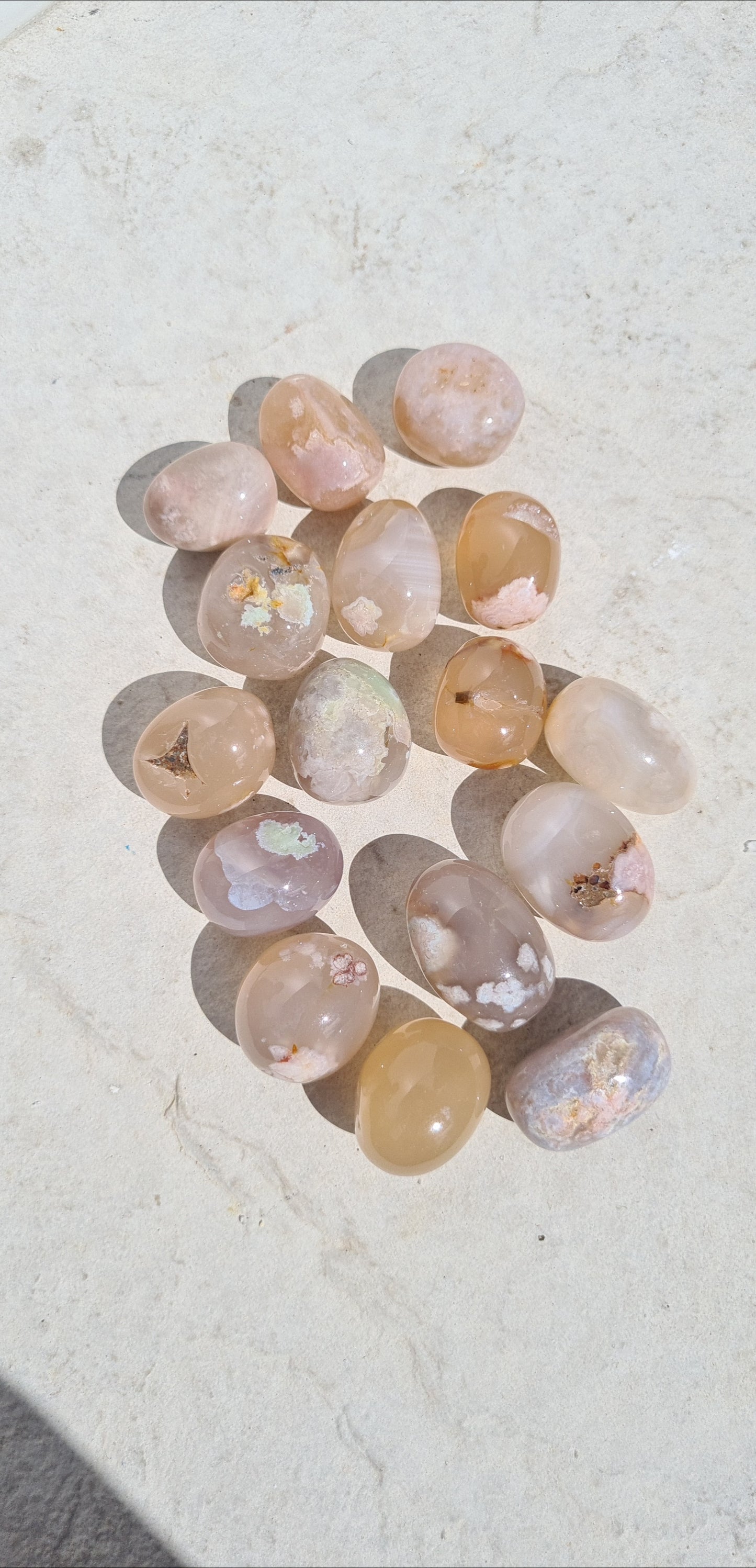 Cherry Blossom 'Flower' Agate Tumble